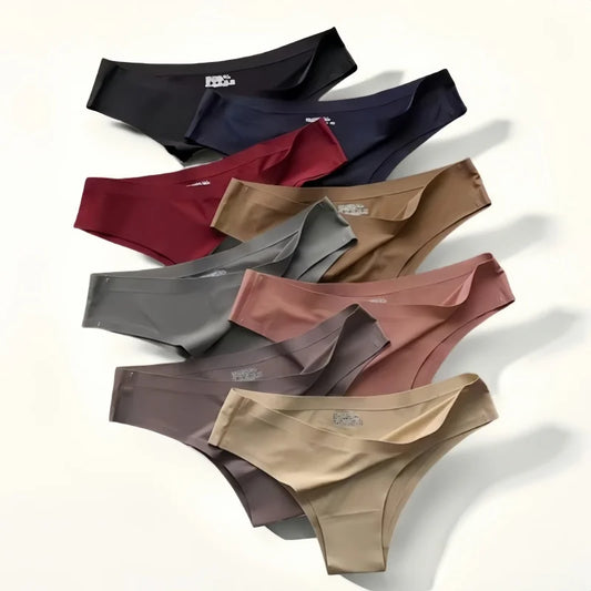 1Pc Women Ice Silk Panty Brazilian Panties Low Waist Briefs Seamless Underwear Ultra-thin Underpants Female Sexy Lingerie