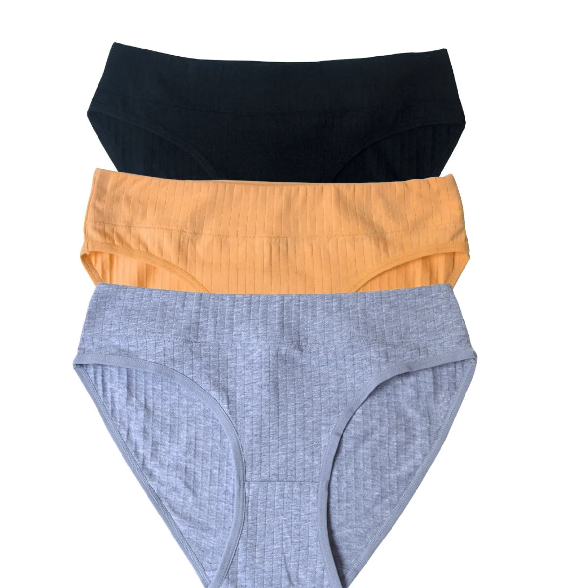 3Pcs/Set Cotton Panties Women Low Waist Briefs Solid Color Underwear Comfort Breathable Panty Sexy Lingerie M-XL Intimates