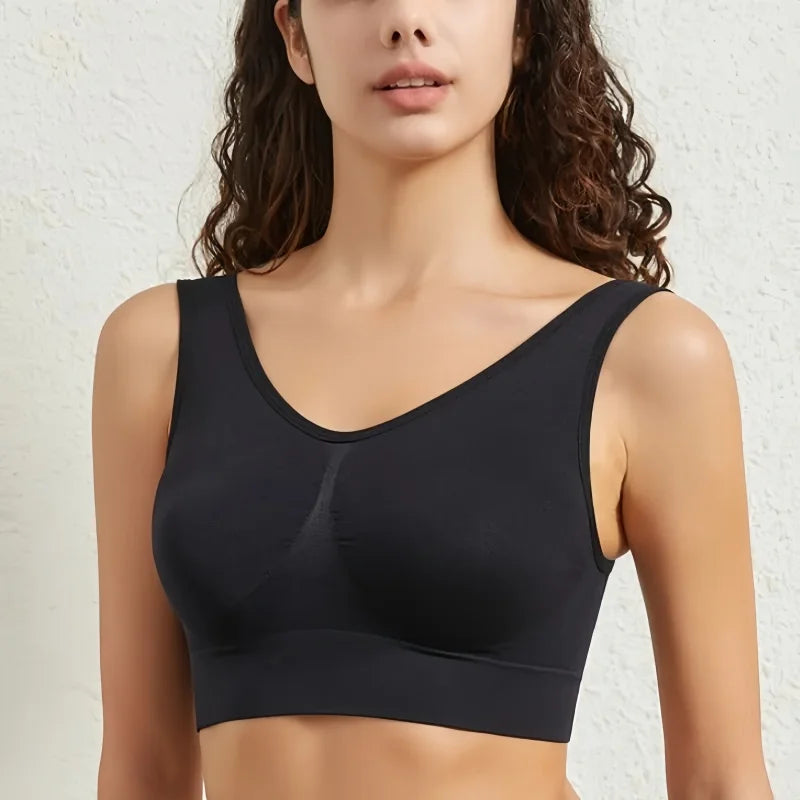 Women Push-Up Bra Seamless Bras Non-wire Sports Bra without Pads Breathable Brassiere Female Crop Top Sexy Lingerie S-5XL