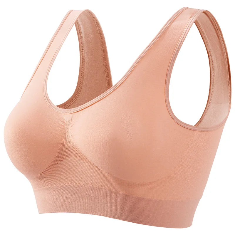 Women Push-Up Bra Seamless Bras Non-wire Sports Bra without Pads Breathable Brassiere Female Crop Top Sexy Lingerie S-5XL