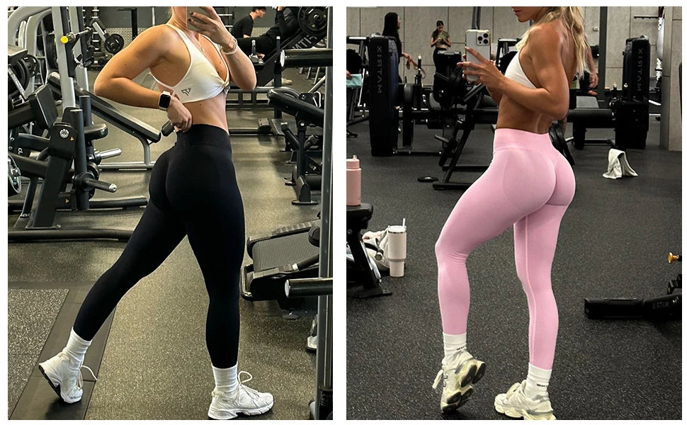 Gym Leggings Women Clothes Scrunch Butt Seamless Leggings High Waist Yoga Pants Workout Gym Leggings Fitness Booty Sports Tights