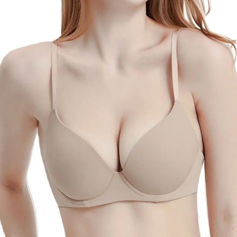 Push-Up Seamless Bras For Women Non-wire Fixed Cup Bra Invisible Brassiere Sexy Lingerie 3/4 Cup Soft Top Women's Underwear