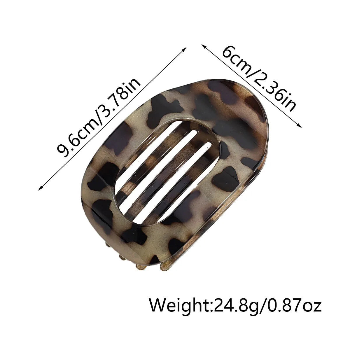 Fashion Oval Flat Hair Claw Clips for Women Matte Duckbill Clip Back-of-Head Bun Hair Accessories Simple Clip Hair Ornament