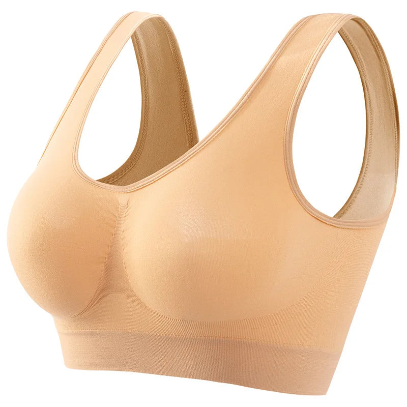 Women Push-Up Bra Seamless Bras Non-wire Sports Bra without Pads Breathable Brassiere Female Crop Top Sexy Lingerie S-5XL