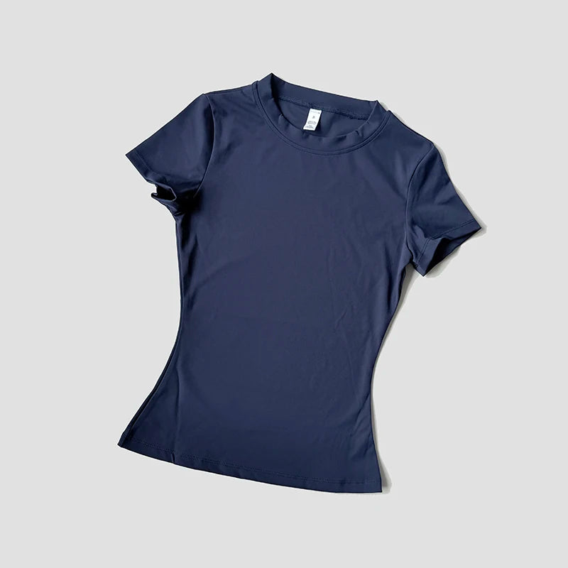 Women Yoga Top Seamless Sport T Shirts Fitness Clothes Short Sleeve Yoga Shirt Gym Top Running  Active Wear