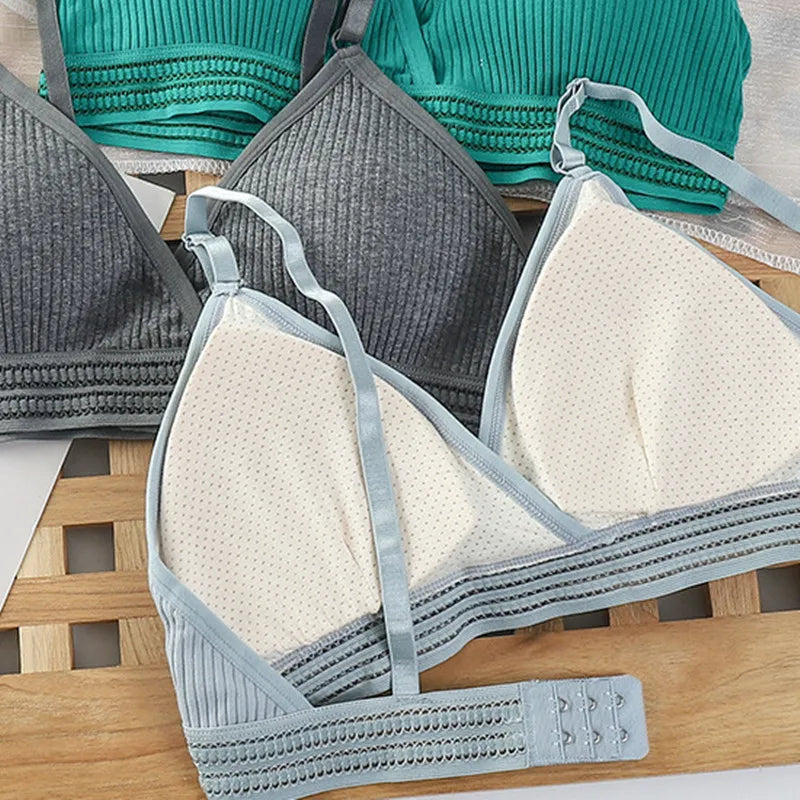 Push-Up Bras For Women Non-wire Brassiere V-neck Underwear 3/4 Cup Padded Lingerie Female Comfort Intimates