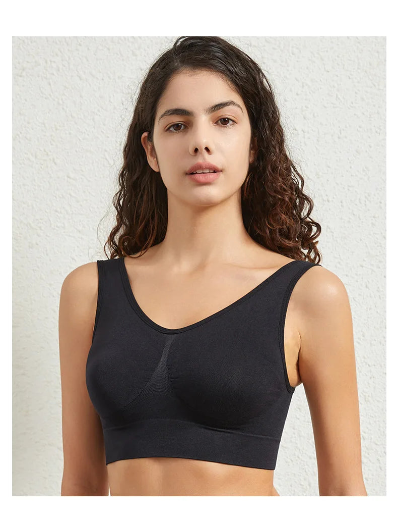 Women Push-Up Bra Seamless Bras Non-wire Sports Bra without Pads Breathable Brassiere Female Crop Top Sexy Lingerie S-5XL