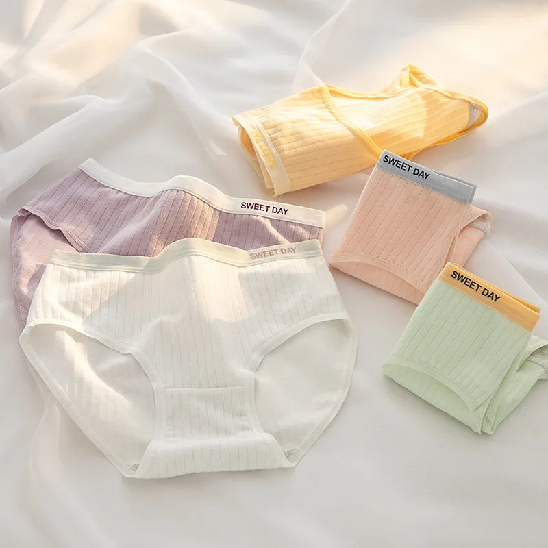 1Pc Cotton Panties Women Seamless Underwear Breathable Panty Female Solid Color Underpants Briefs M-XL Sexy Lingerie