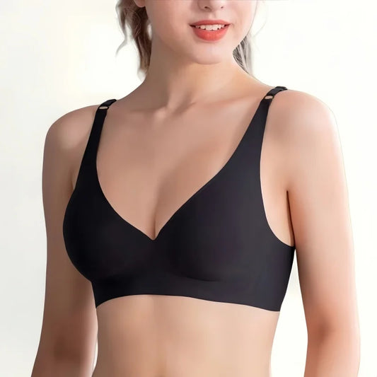 Push Up Seamless Bras For Women Non-wire Brassiere V-neck Sports Bralette Removable Padded Underwear Female Lingerie Intimates