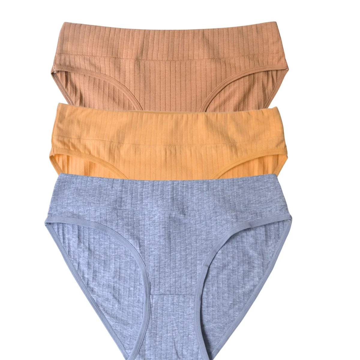 3Pcs/Set Cotton Panties Women Low Waist Briefs Solid Color Underwear Comfort Breathable Panty Sexy Lingerie M-XL Intimates