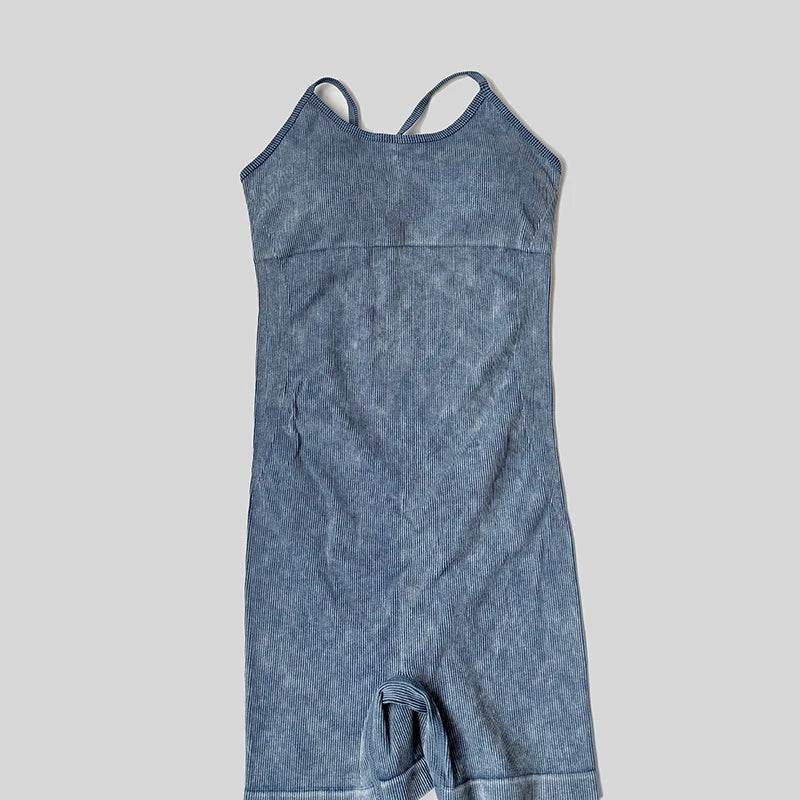 New Seamless One Piece Short Jumpsuit Yoga Clothes Sportswear Women's Gym Push Up Workout Fitness Sports Bodysuit Yoga Suit