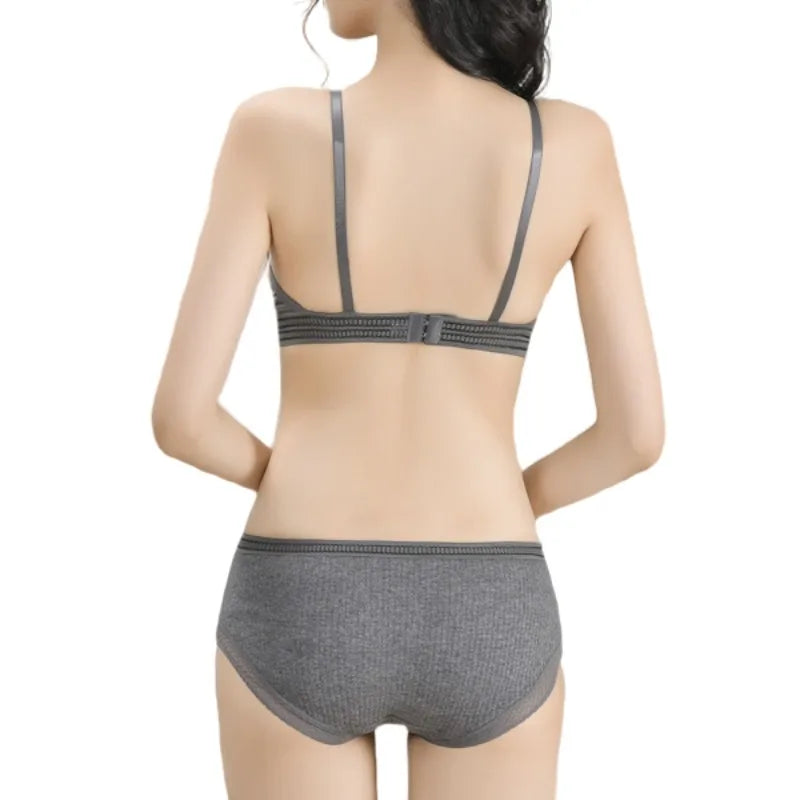 Push-Up Bras For Women Non-wire Brassiere V-neck Underwear 3/4 Cup Padded Lingerie Female Comfort Intimates