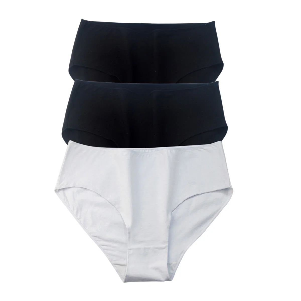 3Pcs/Set Cotton Panties Women High Waist Briefs Breathable Comfort Underwear Female Underpants Solid Color Intimates M-2XL Panty