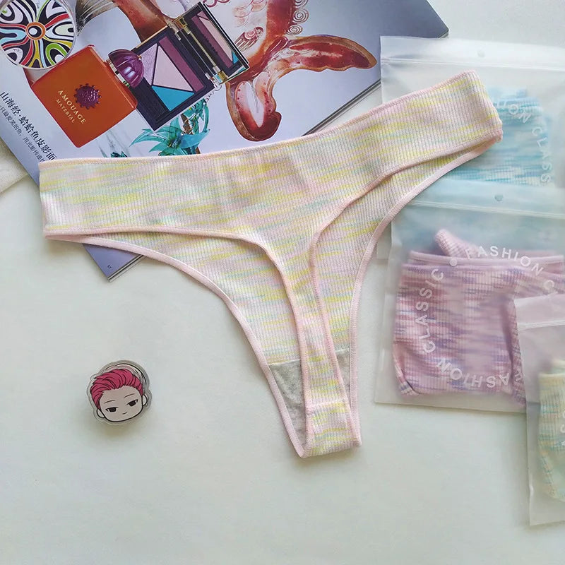 3Pcs/Set Women Panties Low Rise G-string Seamless Underwear Female Underpants Comfort Panties Sexy Lingerie S-XL Thongs