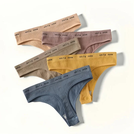 1PC Seamless G-String Panties Women's Underwear Female Underpants T-back Letter Belt Comfort Sexy Lingerie Shapewear Thongs