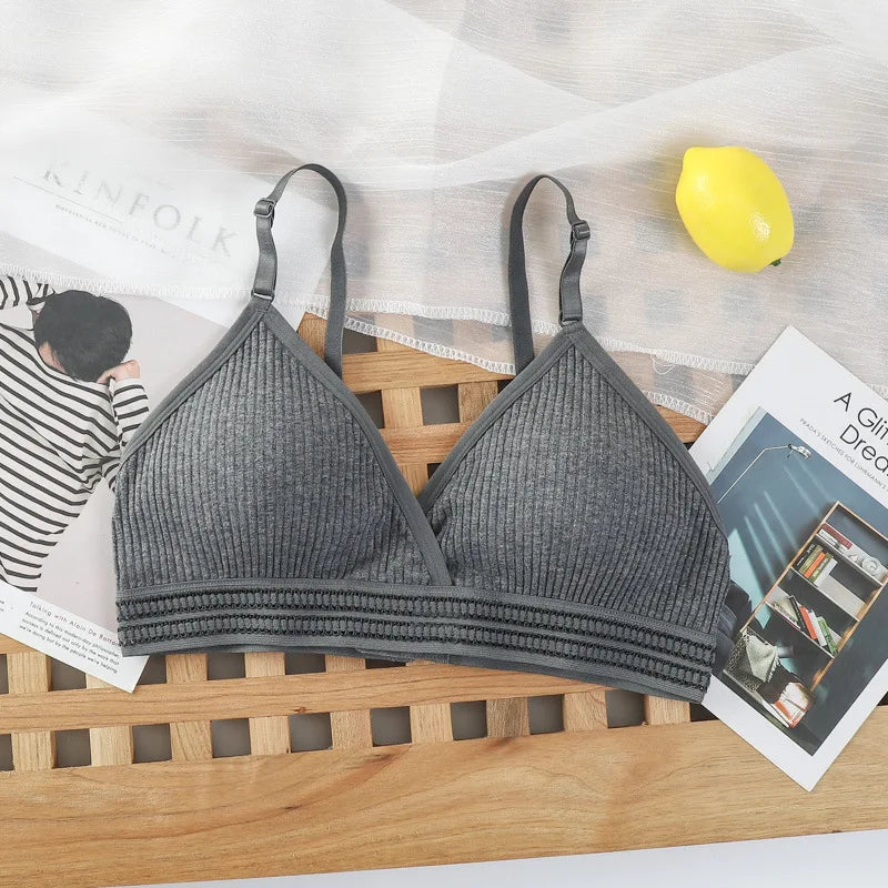 Push-Up Bras For Women Non-wire Brassiere V-neck Underwear 3/4 Cup Padded Lingerie Female Comfort Intimates