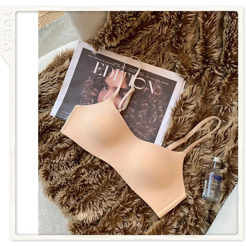 3Pcs/Lot Non-wire Push Up Bras For Women Seamless Underwear Female Sexy Lingerie 1/2 Cup Non-detachable Brassieres