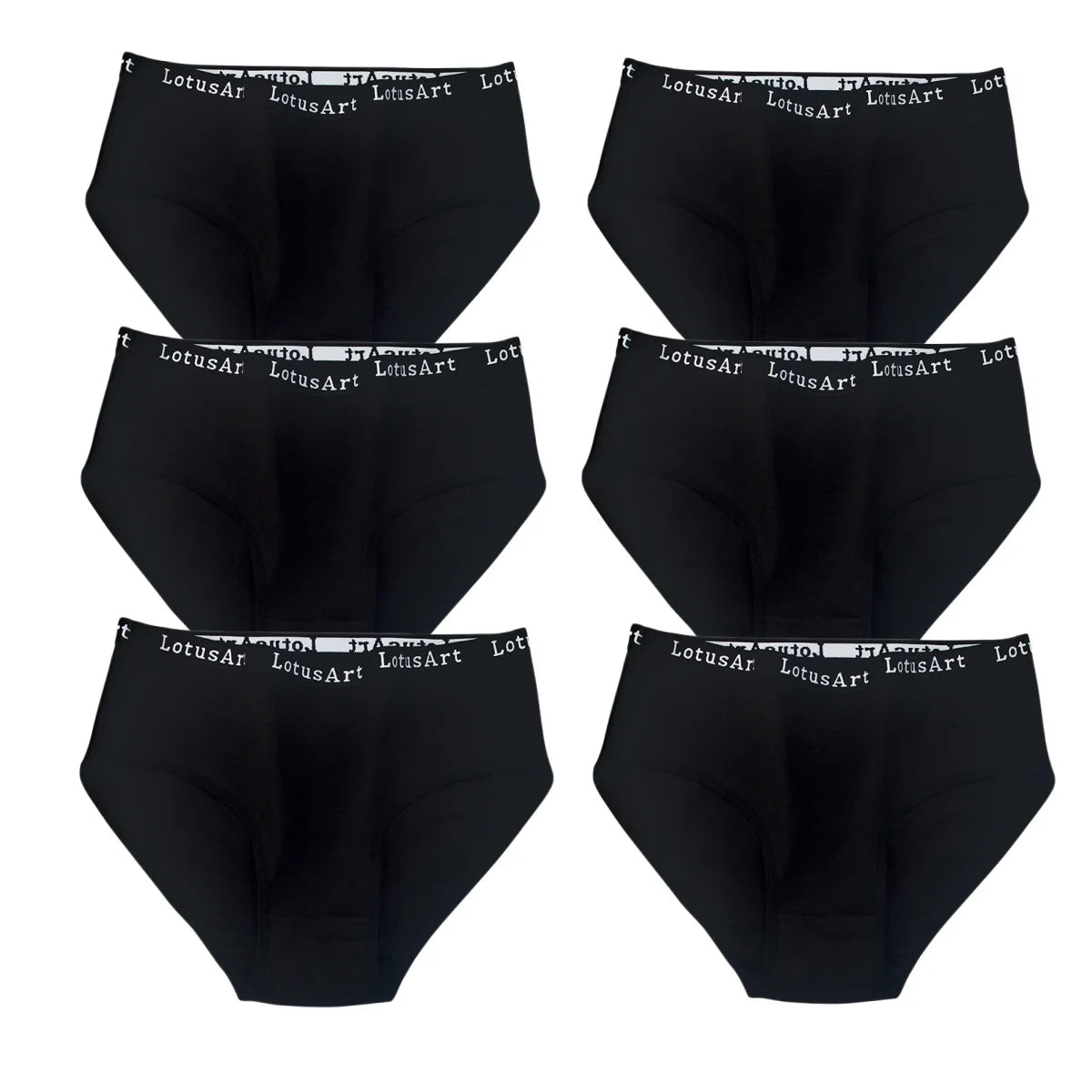 6PCS/Set Cotton Panties Women High Rise Briefs Seamless Underwear Female Underpants Solid Color Pantys M-2XL Comfort Intimates