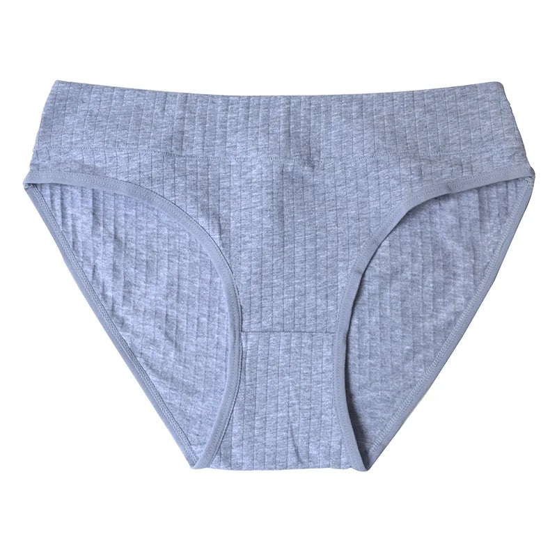 3Pcs/Set Cotton Panties Women Low Waist Briefs Solid Color Underwear Comfort Breathable Panty Sexy Lingerie M-XL Intimates