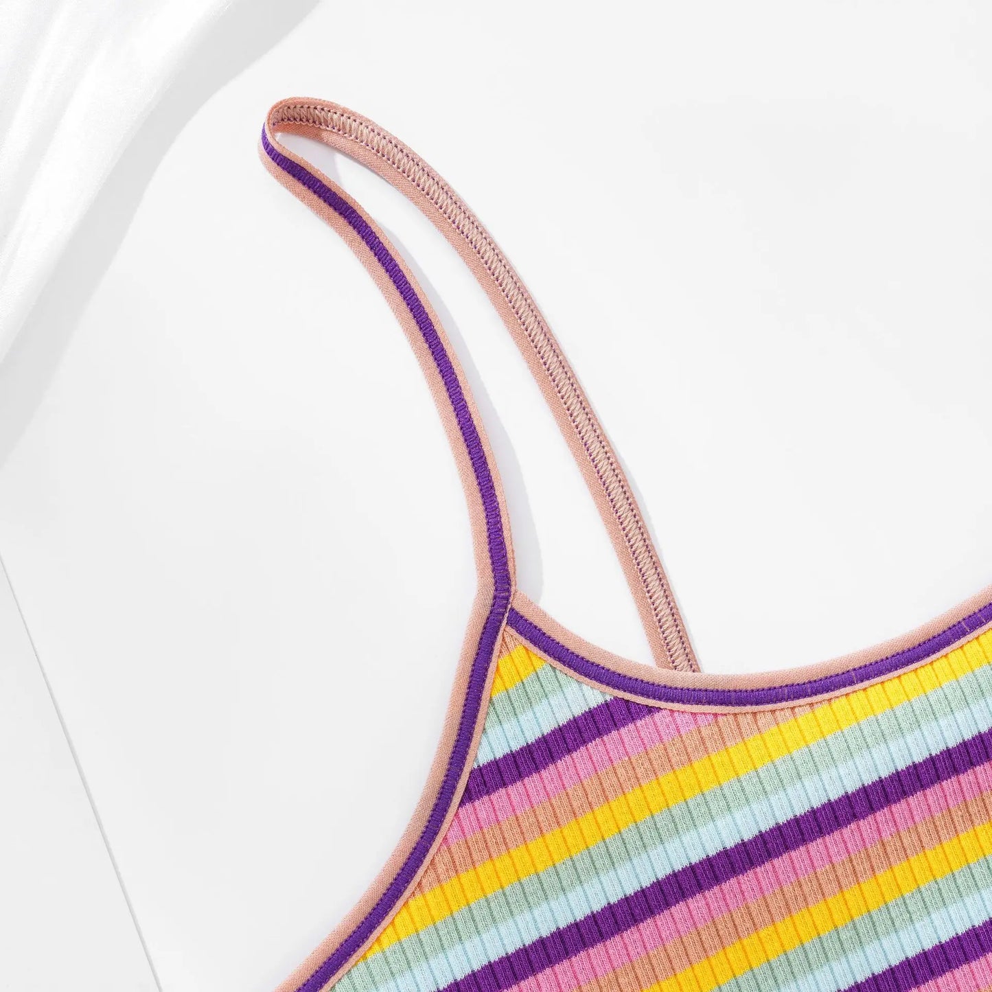 Girls Cotton Bras Female Thin Bralette Small Breast Girl Breathable Bra Colorful Striped Comfort Underwear No Pad Brasieres