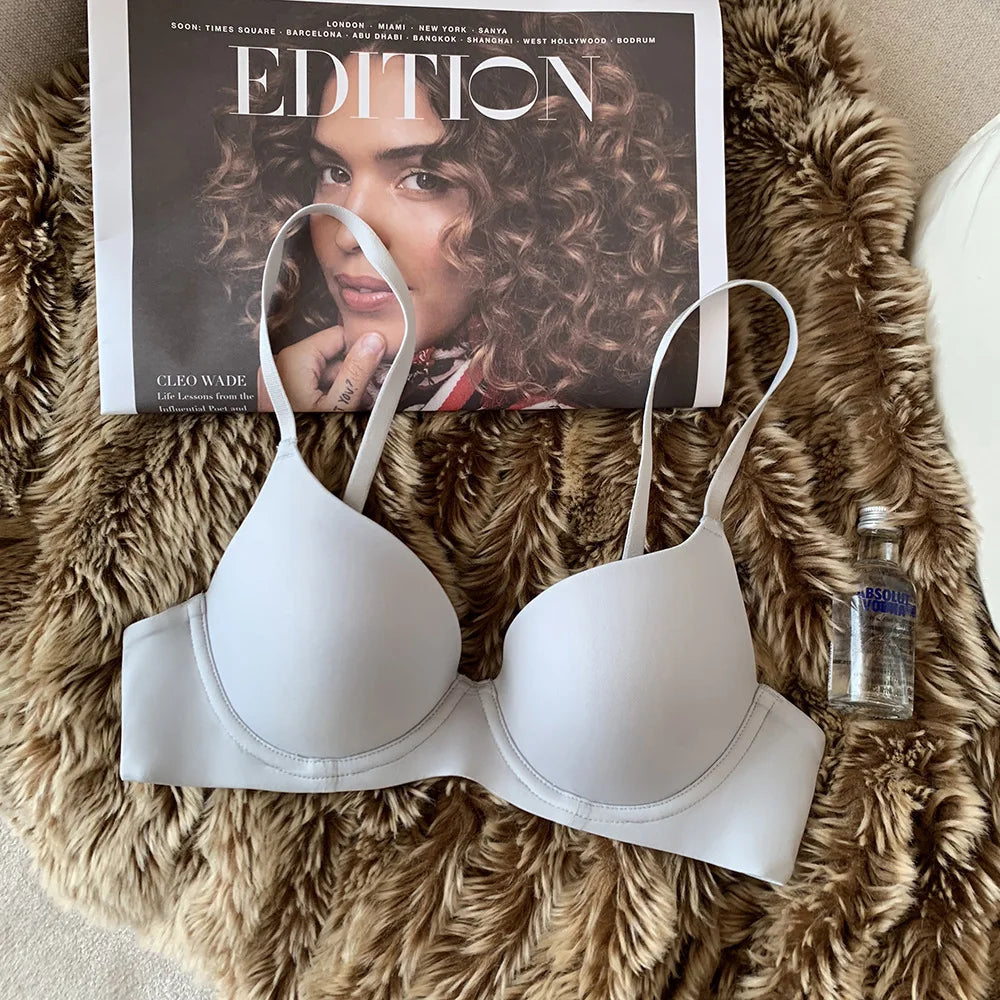 Push-Up Seamless Bras For Women Non-wire Fixed Cup Bra Invisible Brassiere Sexy Lingerie 3/4 Cup Soft Top Women's Underwear