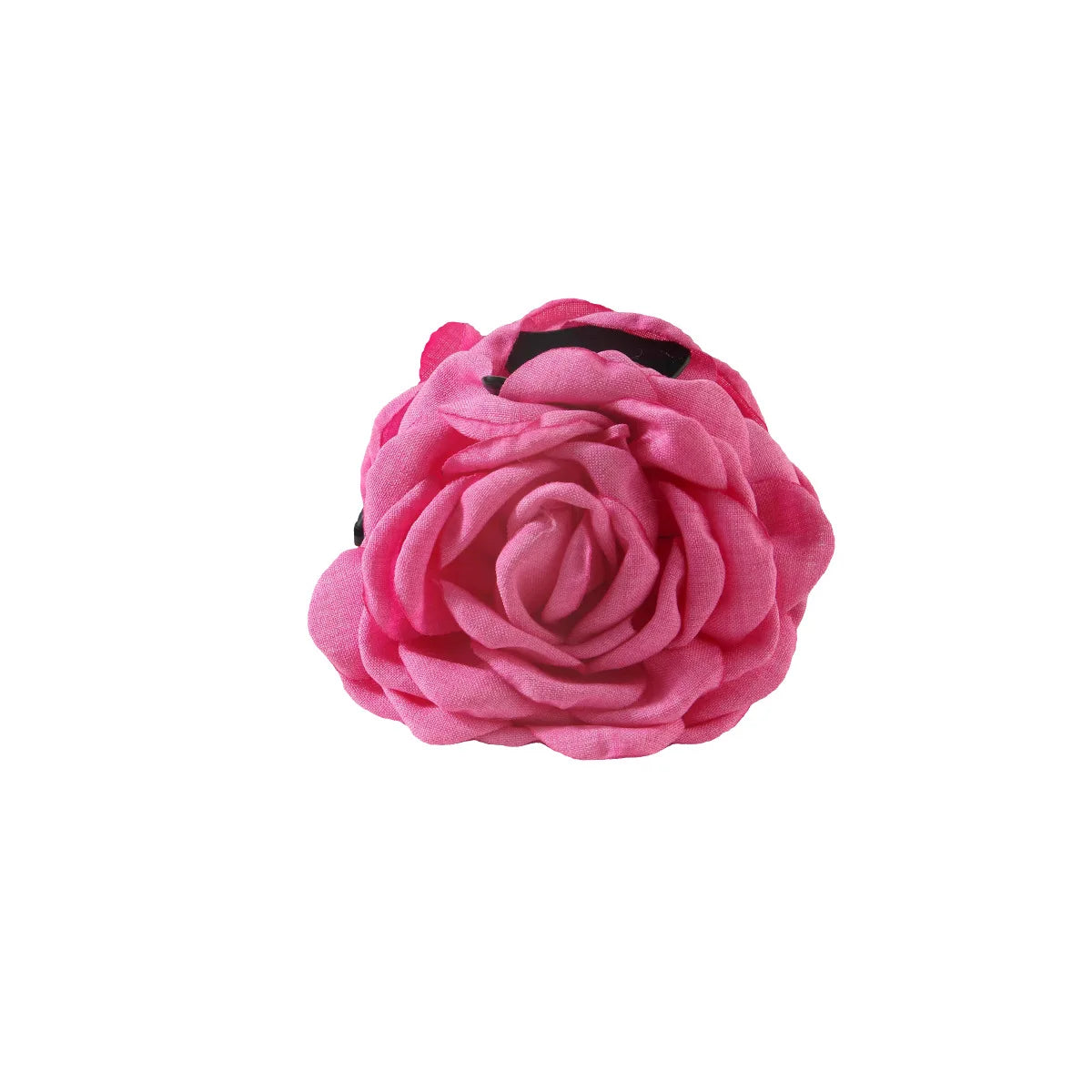 New French Camellia Flower Solid Color Satin Hair Claw Clip for Girls Elegant and Romantic Hairpin Clip Hair Accessories