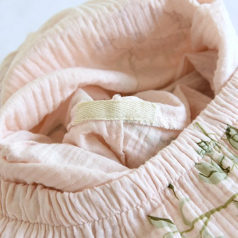 100% Cotton Autumn And Winter women pajamas long-sleeved trouser ladies pajamas, home service sleepwear Women Homewear