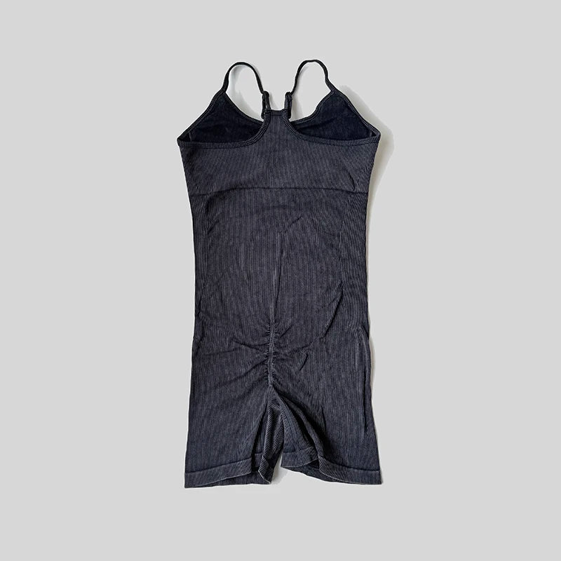 New Seamless One Piece Short Jumpsuit Yoga Clothes Sportswear Women's Gym Push Up Workout Fitness Sports Bodysuit Yoga Suit