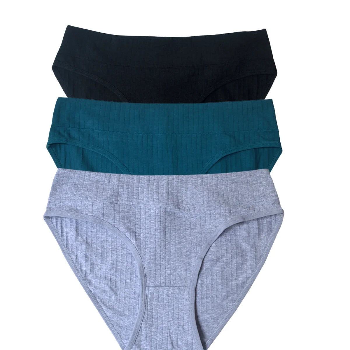 3Pcs/Set Cotton Panties Women Low Waist Briefs Solid Color Underwear Comfort Breathable Panty Sexy Lingerie M-XL Intimates