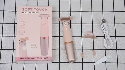 LED Shaving Machine Epilator Automatic Detachable Electric Hair Trimmer Cutters Back Shaver Razer Blade for Ladies Hair Removal