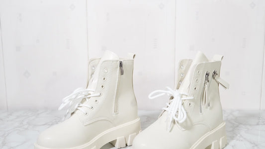 Fall Winter Boots for Women  Thickened Warm Soft Plain Color Leather Boots Women Shoes