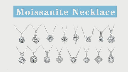MomentWill Fashion Designs 925 Silver Fine Cute Simple Jewelry  Moissanite Necklaces