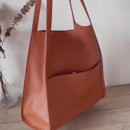 Luxury Genuine Leather Handbag Full Grain Fashion Lady Tote Women Shoulder Underarm Bag for Female Laptop Cowhide