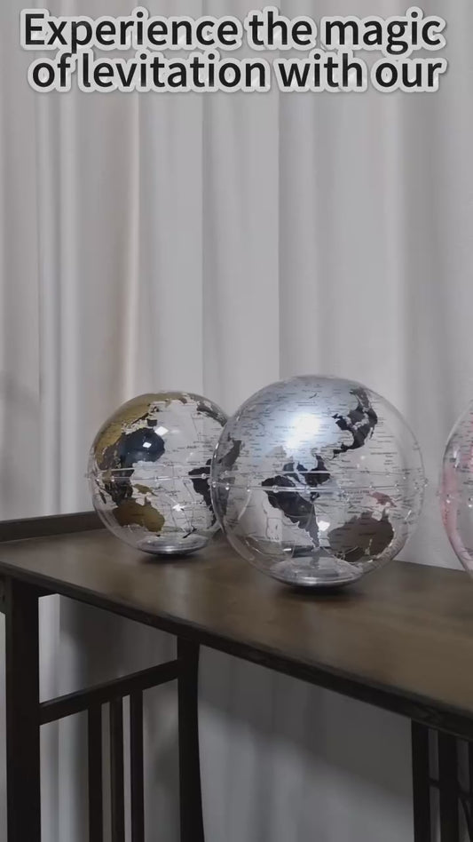 Education Supplies Teaching Resources Geography 8 Inch 20cm RGB LED Lights Magnetic Levitation Transparent Floating Globe Lamp