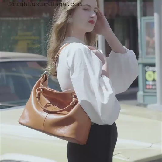 2026 Designer Purses Handbags for Women Full Grain Leather Large Tote Shoulder Bag Real Leather Fashionable for Summer Autumn